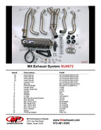 M4 Exhaust 2007-08 Suzuki GSXR 1000 Race Full System – Polished