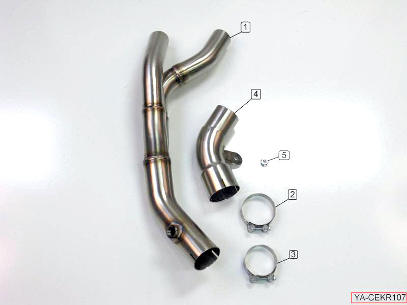 M4 Exhaust 2007-08 Yamaha R1 catalytic converter eliminator
