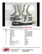 M4 Exhaust 2008-10 Suzuki GSXR 600/750 GP Full System – Black