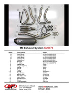M4 Exhaust 2008-10 Suzuki GSXR 600/750 Race Full – Titanium