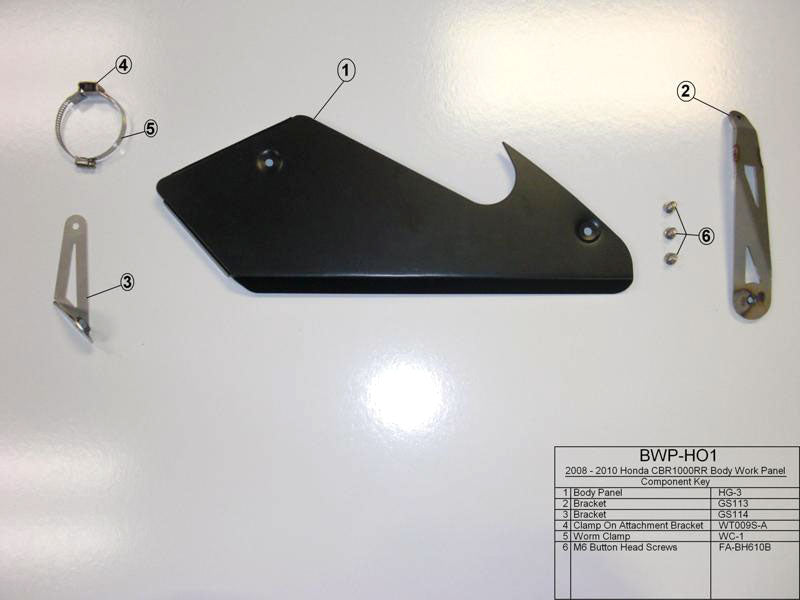 M4 Exhaust 2008-16 Honda CBR1000RR GP Body Panel