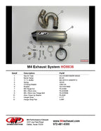 M4 Exhaust 2008-16 Honda CBR1000RR Slip-On Street Slayer Titanium