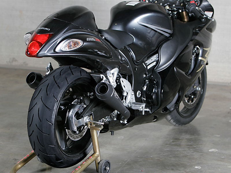 M4 Exhaust 2008-2020 Suzuki Hayabusa Slip-On Dual Drag Black