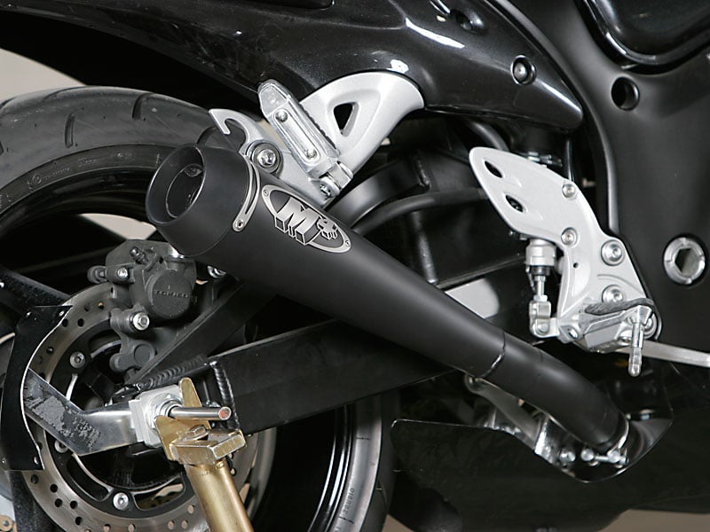 M4 Exhaust 2008-2020 Suzuki Hayabusa Slip-On Dual Drag Black