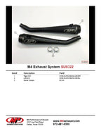 M4 Exhaust 2008-2020 Suzuki Hayabusa Slip-On Dual Drag Black