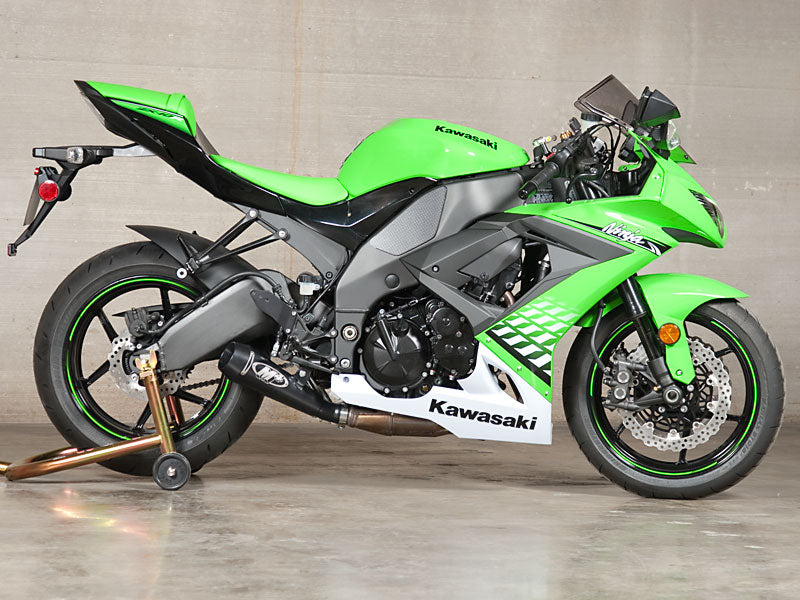 M4 Exhaust 2008 Kawasaki ZX10R GP Slip On System – Black