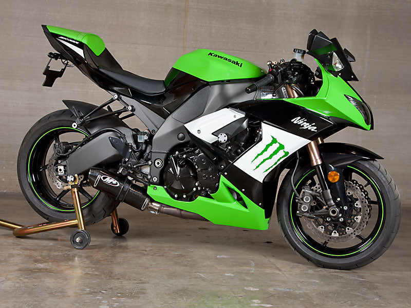 M4 Exhaust 2008 Kawasaki ZX10R Slayer Slip On System – Carbon