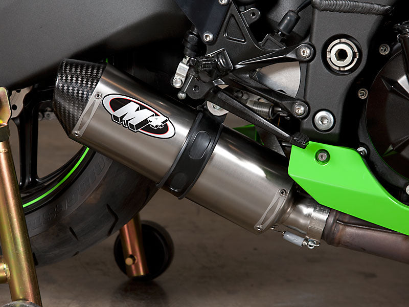 M4 Exhaust 2008 Kawasaki ZX10R Slayer Slip On System – Titanium