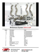 M4 Exhaust 2009-11 Suzuki GSXR 1000 GP Full System Stainless – Black
