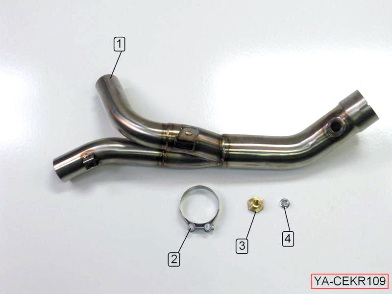 M4 Exhaust 2009-14 Yamaha R1 catalytic converter eliminator
