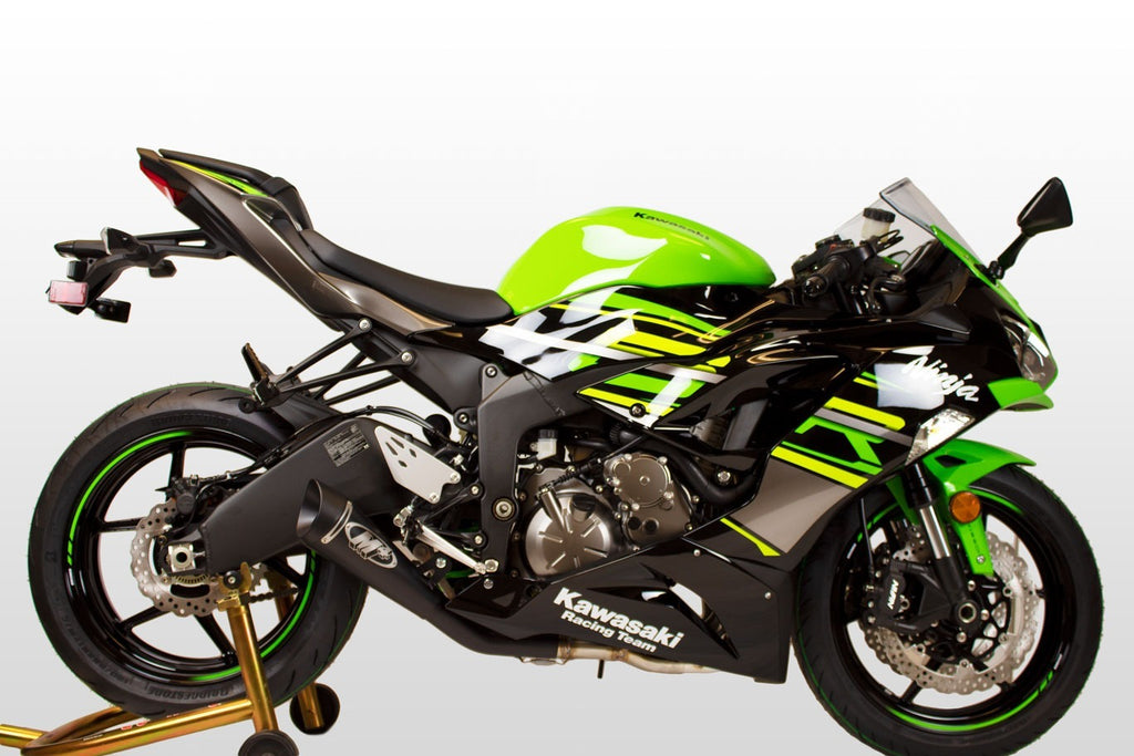 M4 Exhaust 2009-2026 Kawasaki ZX-6R Full System GP19 Black
