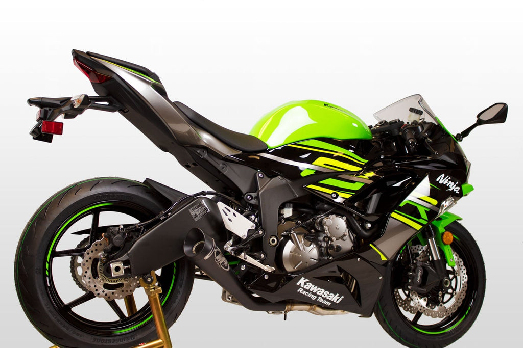 M4 Exhaust 2009-2026 Kawasaki ZX-6R Full System GP19 Black
