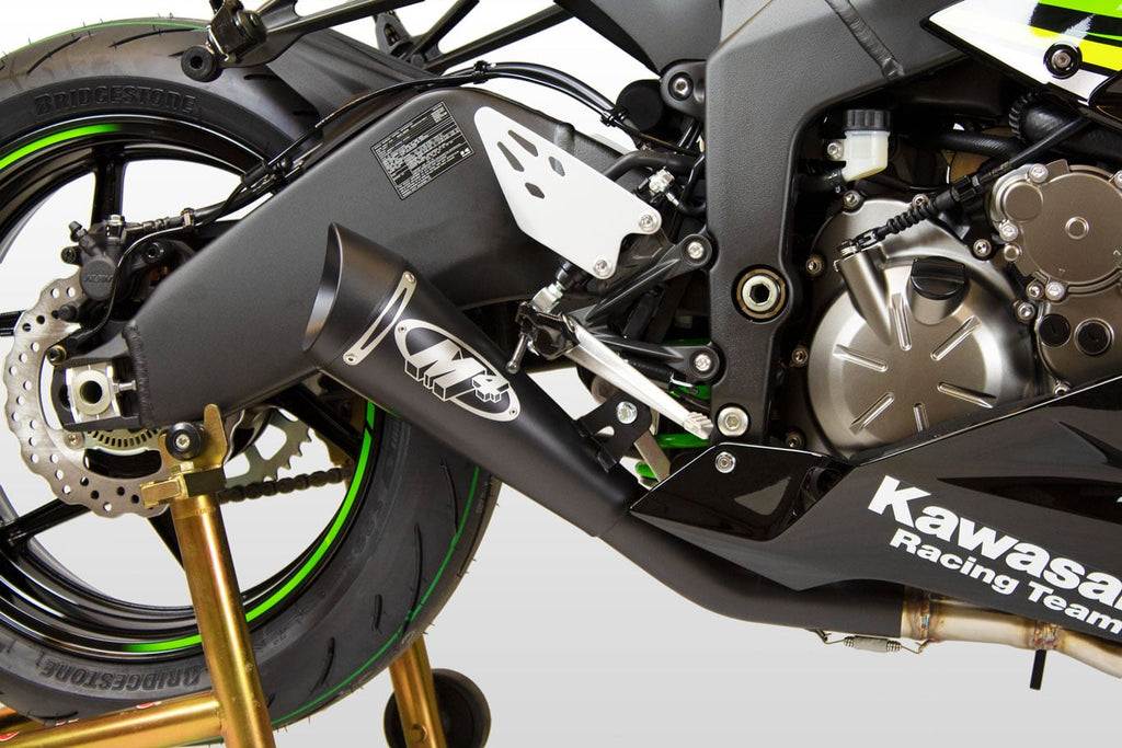 M4 Exhaust 2009-2026 Kawasaki ZX-6R Full System GP19 Black