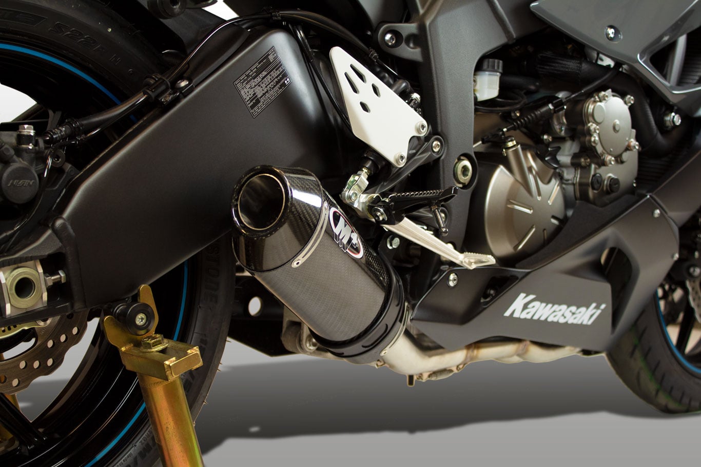 M4 Exhaust 2009-2026 Kawasaki ZX-6R Full System Street Slayer Carbon