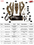 M4 Exhaust 2009-2026 Kawasaki ZX-6R Full System Street Slayer Carbon