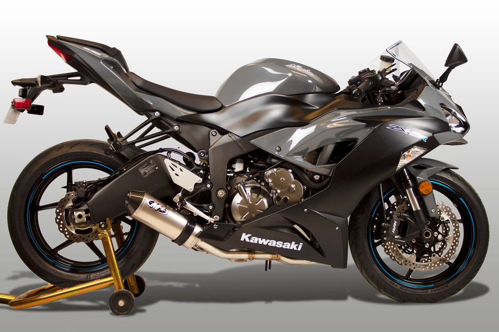 M4 Exhaust 2009-2026 Kawasaki ZX-6R Full System Street Slayer Titanium