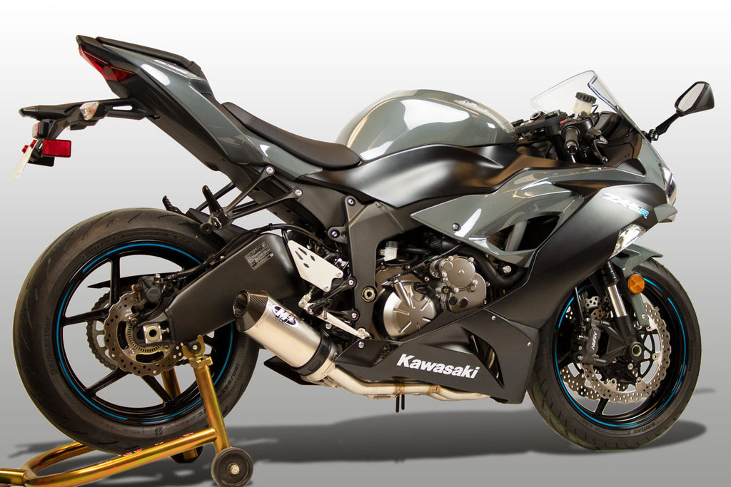 M4 Exhaust 2009-2026 Kawasaki ZX-6R Full System Street Slayer Titanium