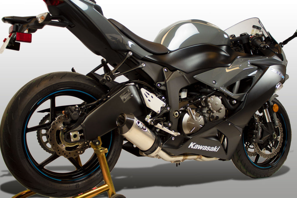 M4 Exhaust 2009-2026 Kawasaki ZX-6R Full System Street Slayer Titanium