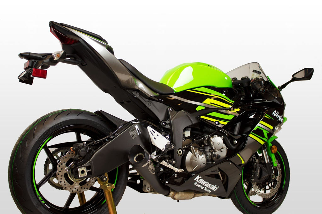 M4 Exhaust 2009-2026 Kawasaki ZX-6R Slip-On GP19 Black
