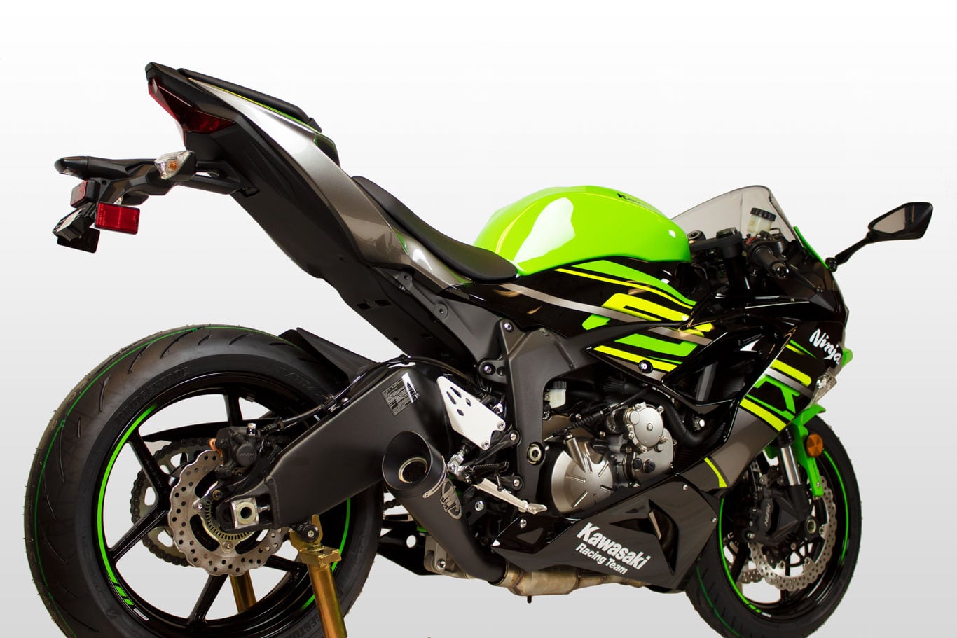 M4 Exhaust 2009-2026 Kawasaki ZX-6R Slip-On GP19 Black