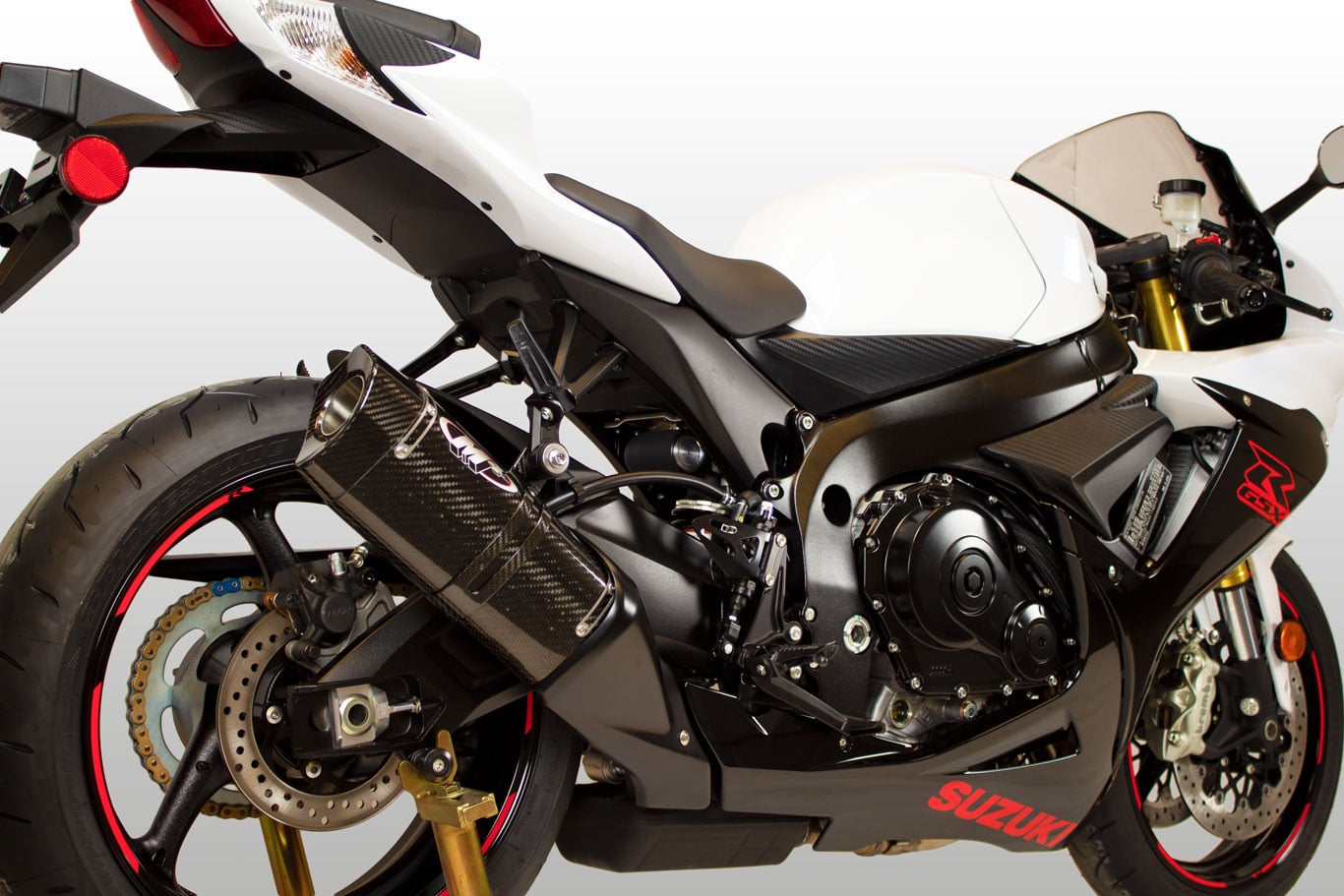M4 Exhaust 2011-2026 Suzuki GSX-R600/750 Slip-On Tech1 Carbon