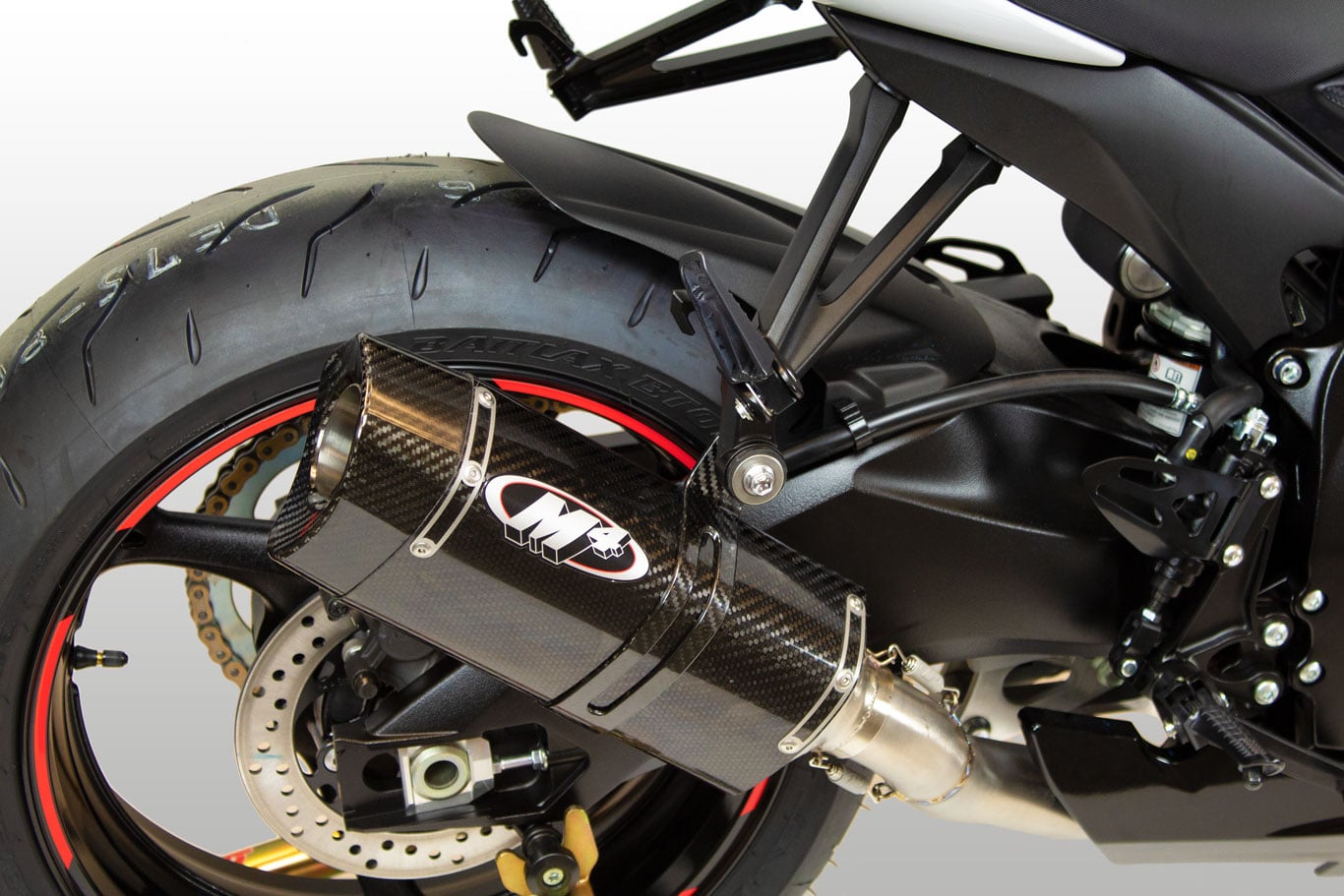 M4 Exhaust 2011-2026 Suzuki GSX-R600/750 Titanium Full System Tech1 Carbon