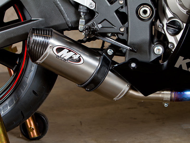 M4 Exhaust 2011 Kawasaki ZX10R Street Slayer Slip On – Titanium