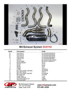 M4 Exhaust 2012-2016 Suzuki GSX-R1000 Full System Street Slayer Carbon