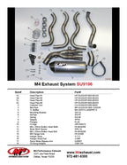 M4 Exhaust 2012-2016 Suzuki GSX-R1000 Full System Street Slayer Titanium