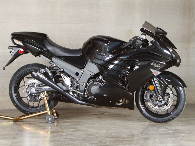 M4 Exhaust 2012-2026 Kawasaki ZX-14 Slip-On Dual Drag Black