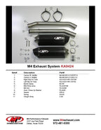 M4 Exhaust 2012-2026 Kawasaki ZX-14 Slip-On Dual MC36 Carbon