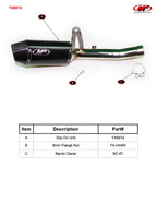 M4 Exhaust 2014-2020 Yamaha FZ-09 Slip-On Carbon