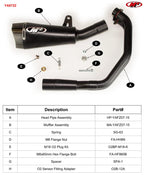 M4 Exhaust 2015-2026 Yamaha FZ-07/MT-07/XSR700 Full System