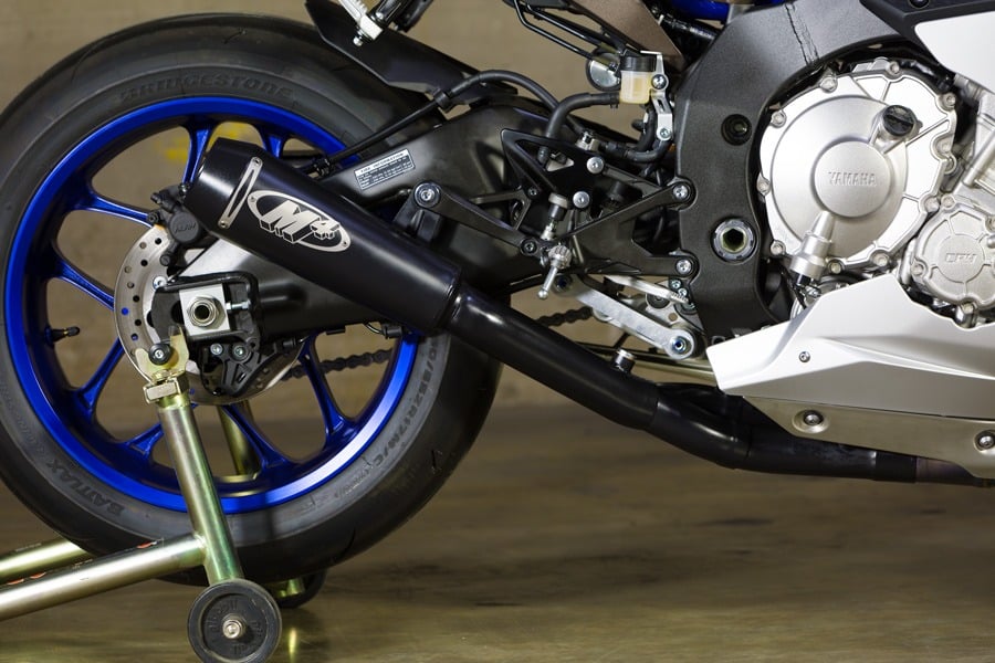 M4 Exhaust 2015-2026 Yamaha R1 Black GP2 Half System