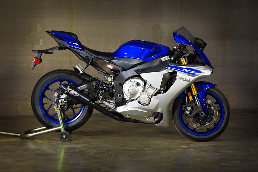 M4 Exhaust 2015-2026 Yamaha R1 Black GP2 Half System