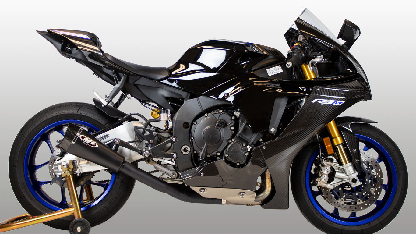 M4 Exhaust 2015-2026 Yamaha R1 Black RM1 Half System