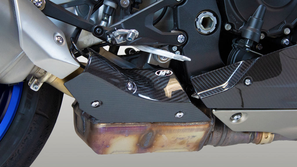 M4 Exhaust 2015-2026 Yamaha R1 Carbon Fiber Heat Guard