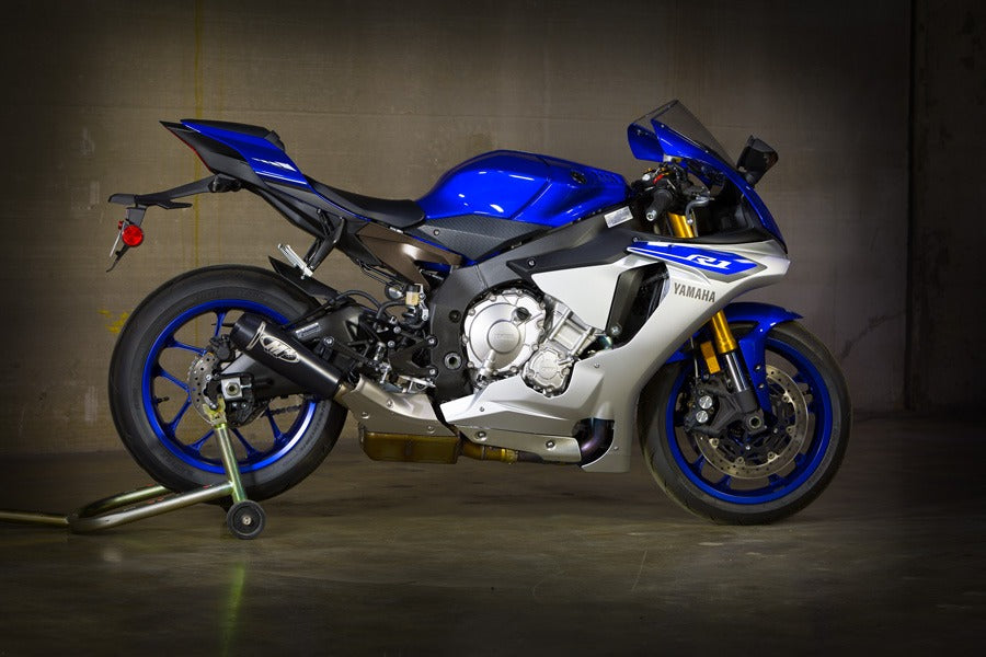 M4 Exhaust 2015-2026 Yamaha R1 Slip-On GP2 Black