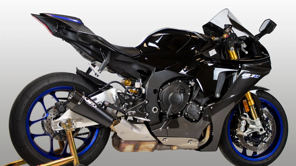 M4 Exhaust 2015-2026 Yamaha R1 Slip-On RM1 Black