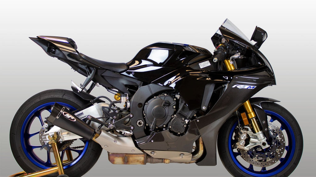 M4 Exhaust 2015-2026 Yamaha R1 Slip-On RM1 Black
