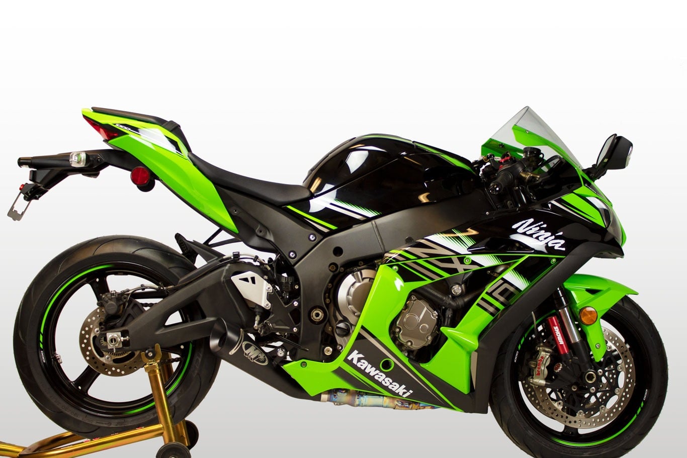 M4 Exhaust 2016-2020 Kawasaki ZX-10R Slip-On GP19 Black
