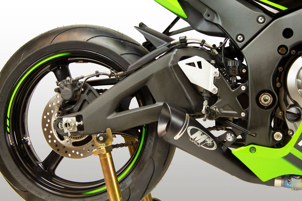 M4 Exhaust 2016-2020 Kawasaki ZX-10R Slip-On GP19 Black