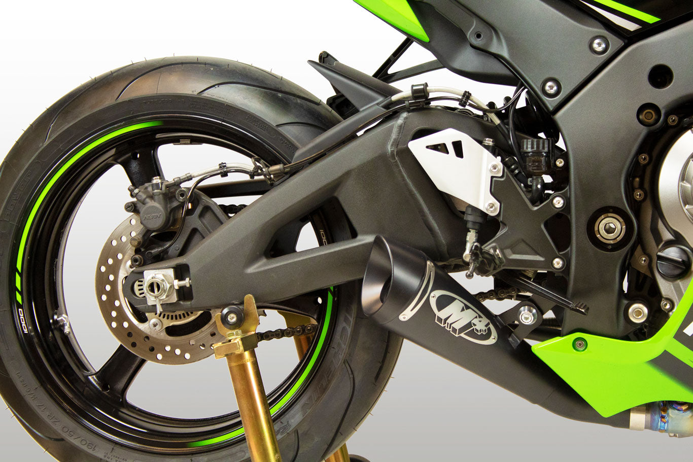 M4 Exhaust 2016-2020 Kawasaki ZX-10R Slip-On GP19 Black