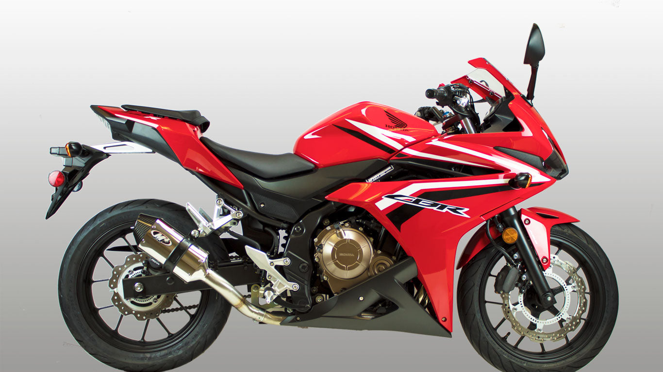 M4 Exhaust 2016-2026 Honda CBR500 Slip-On Polished
