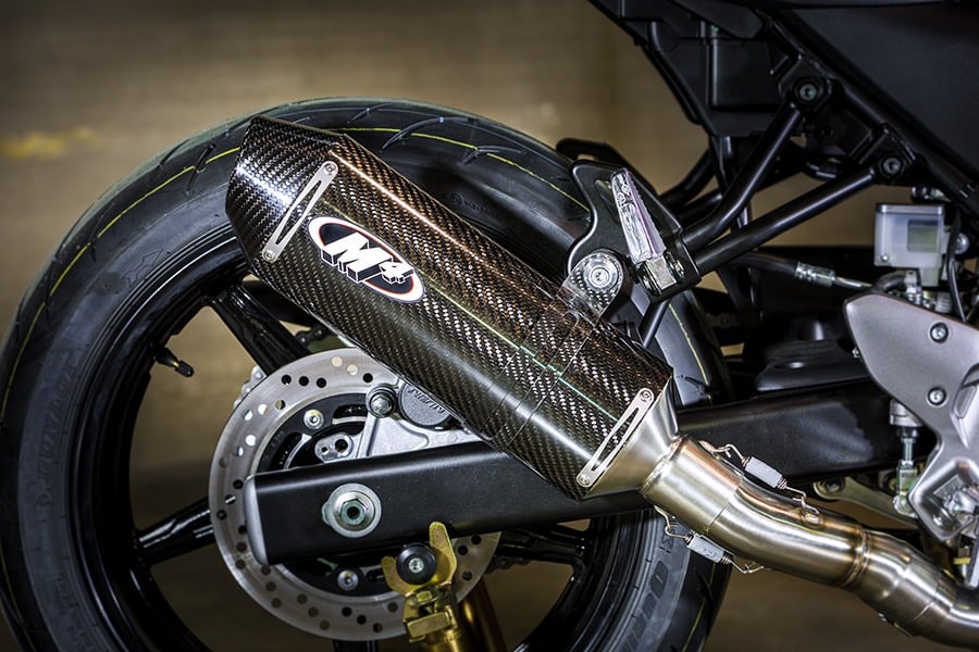 M4 Exhaust 2017-2022 Suzuki SV650 Full System Carbon