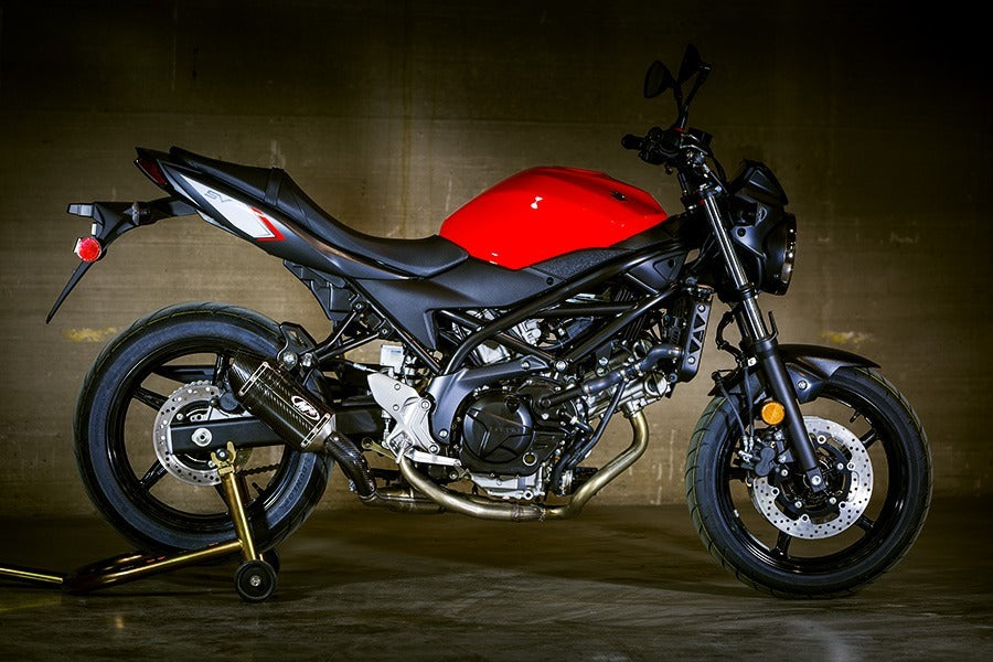 M4 Exhaust 2017-2022 Suzuki SV650 Slip-On Carbon