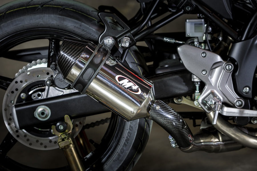 M4 Exhaust 2017-2022 Suzuki SV650 Slip-On Polished