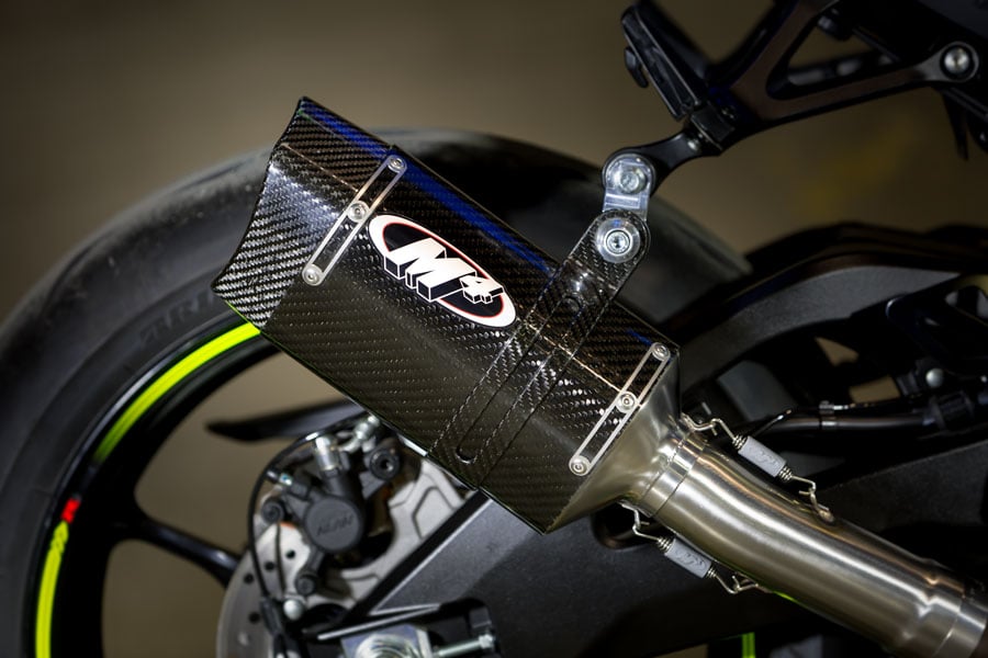 M4 Exhaust 2017-2026 Suzuki GSX-R1000 Slip-On Tech1 Carbon