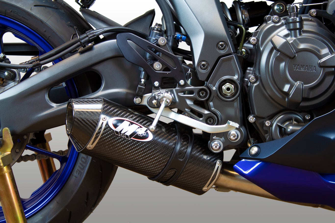 M4 Exhaust 2021-2026 Yamaha R7 Full System Carbon Canister