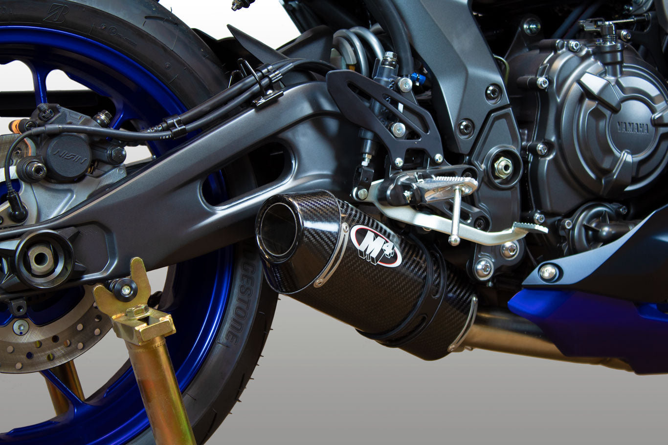 M4 Exhaust 2021-2026 Yamaha R7 Full System Carbon Canister